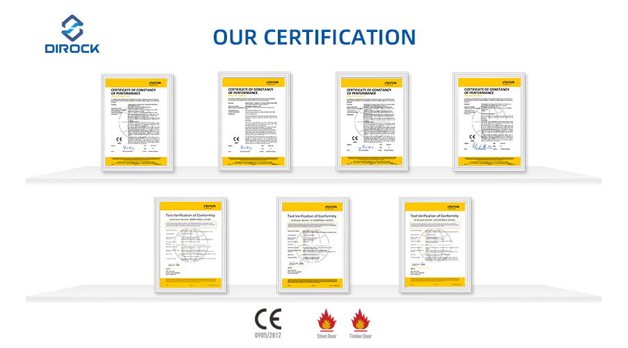 CE certification of DIROCK fire door hardware