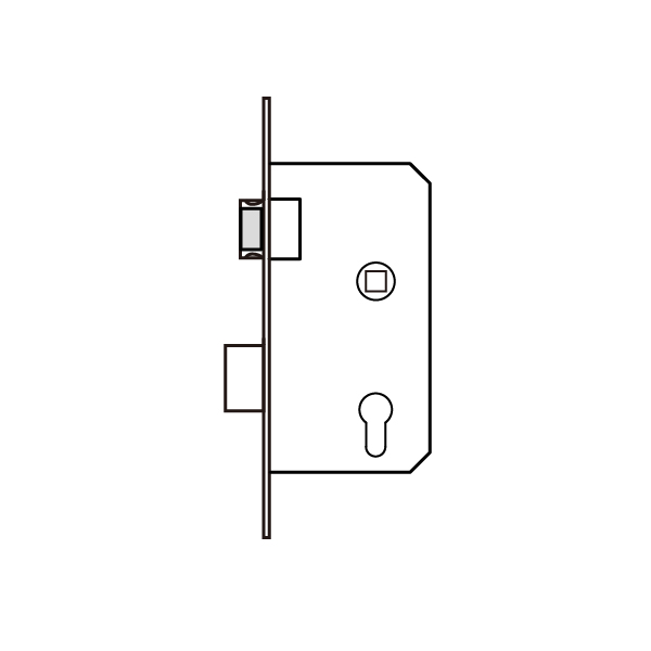 Mortise mute lock
