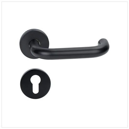 black lever handle