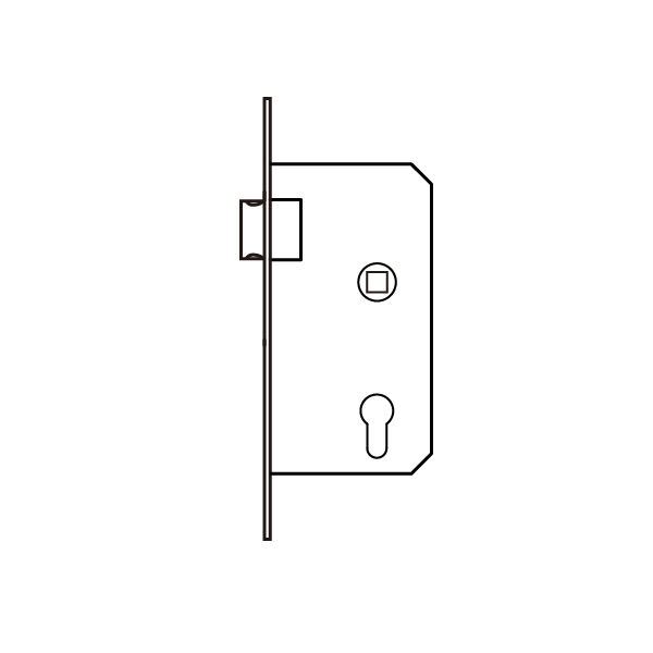 Mortise latch lock