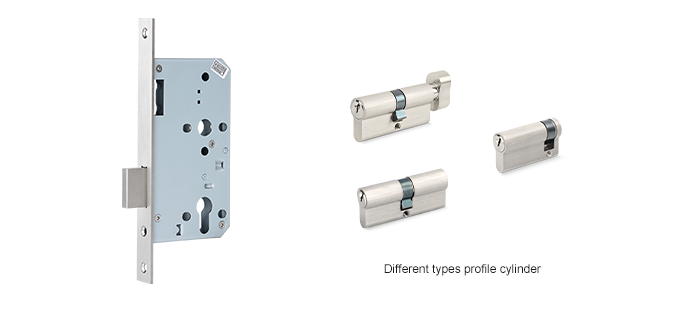 Various profile cylinders for Deadbolt mortise lock