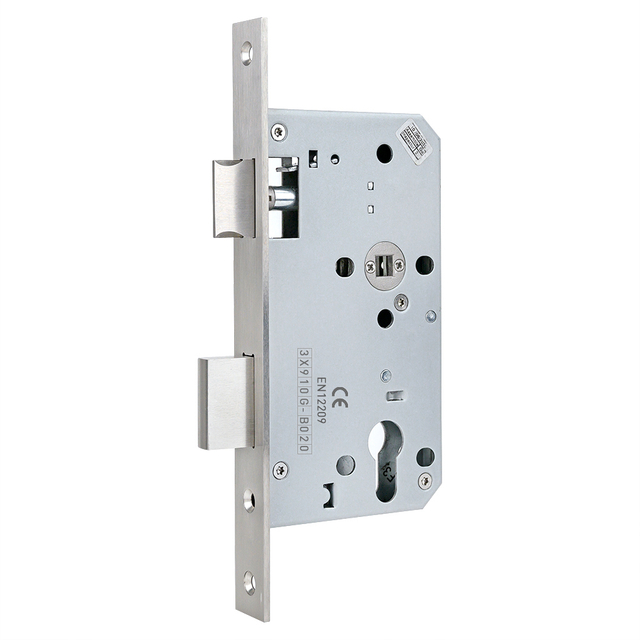 EN12209 EN179 CE UKCA Fire Resistant Stainless Steel Escape Mortise Door Lock for Emergency Fireproof Door