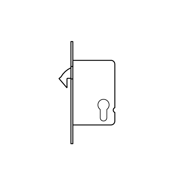 Mortise sliding lock
