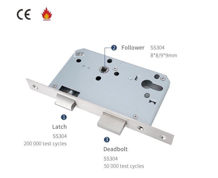 7072Z fire rated mortise lock